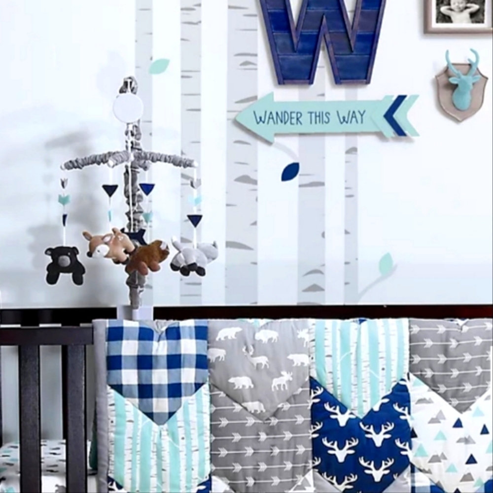 Peanut Shell Woodland Crib Mobile